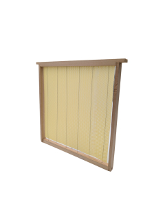 Lot de 10 cadres droits garnis de cire sélectionnée PREMIUM - corps Voirnot