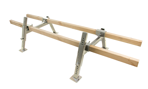 Stand réglable en zinc pour ruche - support robuste