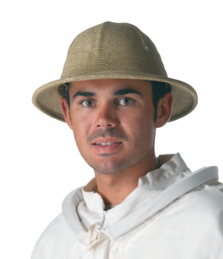 Chapeau colonial apiculteur corde tressée