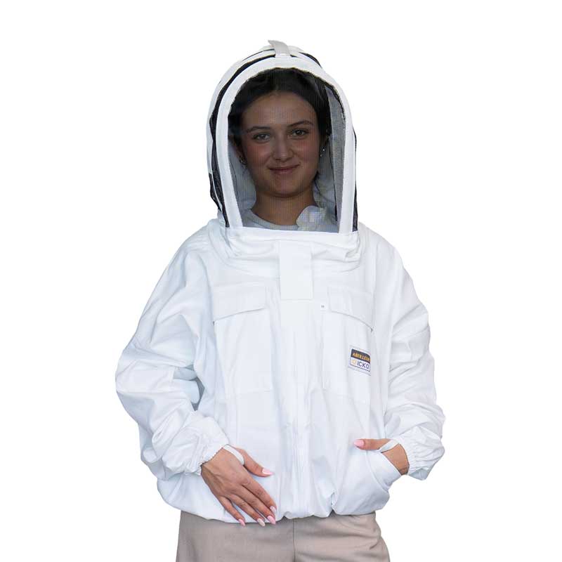 Blouson apiculteur abeilleur toile légère voile intégral
