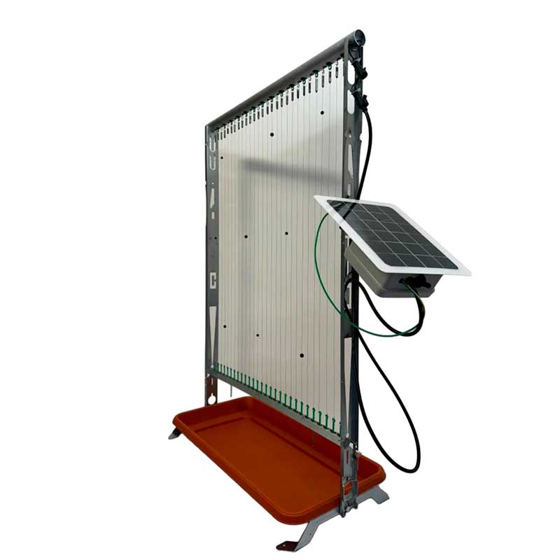 Harpe électrique anti-frelons 60cm avec bac et panneau solaire