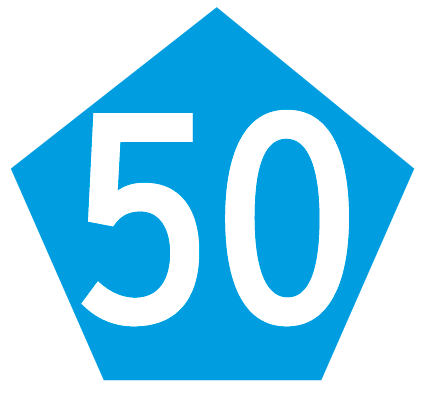50 dossards bleus pentagone numérotés 1-50 marquage reines apiculture