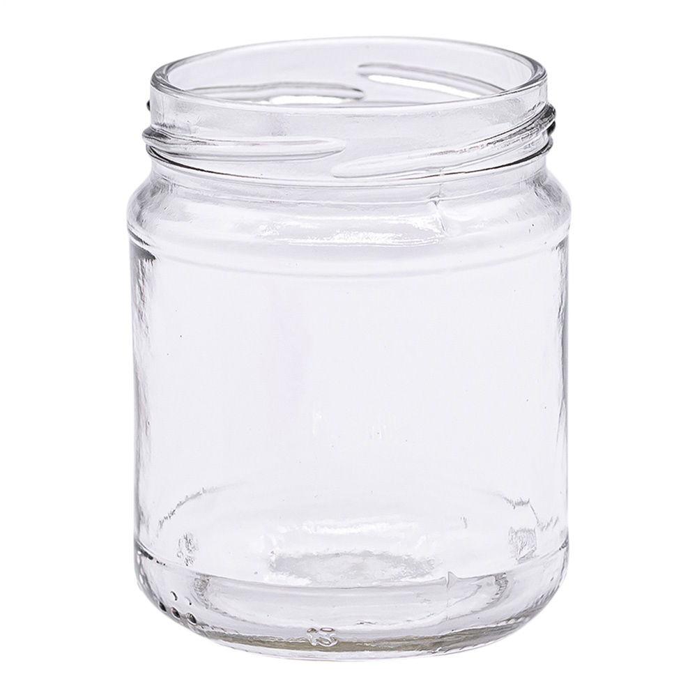 Pot en VERRE CLAIR 120 ml, filetage 58 mm / R3, Pots en verre clair, Pots  en verre, Verre