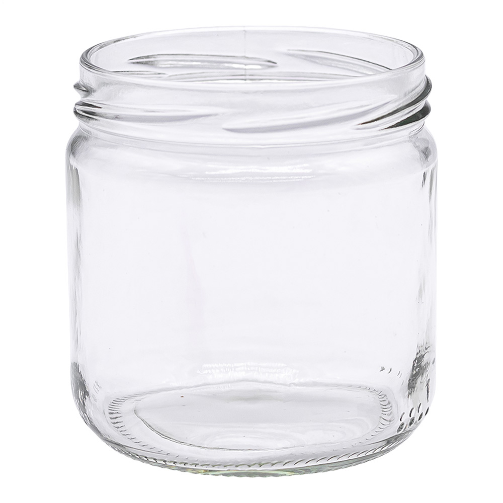 Pots en verre : Pot en verre cylindrique 500g (390ml) TO82 - Icko