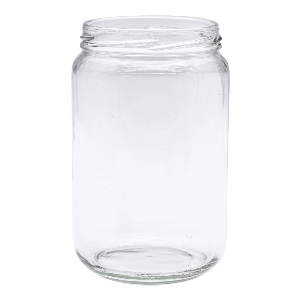 Pots en verre : Pot en verre cylindrique 1kg (750ml) TO82 - Icko Apiculture
