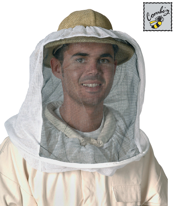 Flexzion Combinaison Intégrale Apiculture Haute Qualité Avec Cagoule Voile Type Fer à Cheval Autoportant - Équipement De Protection Avec Capuche Grillage Pour Apiculteur Débutants Et Pros (moyen
