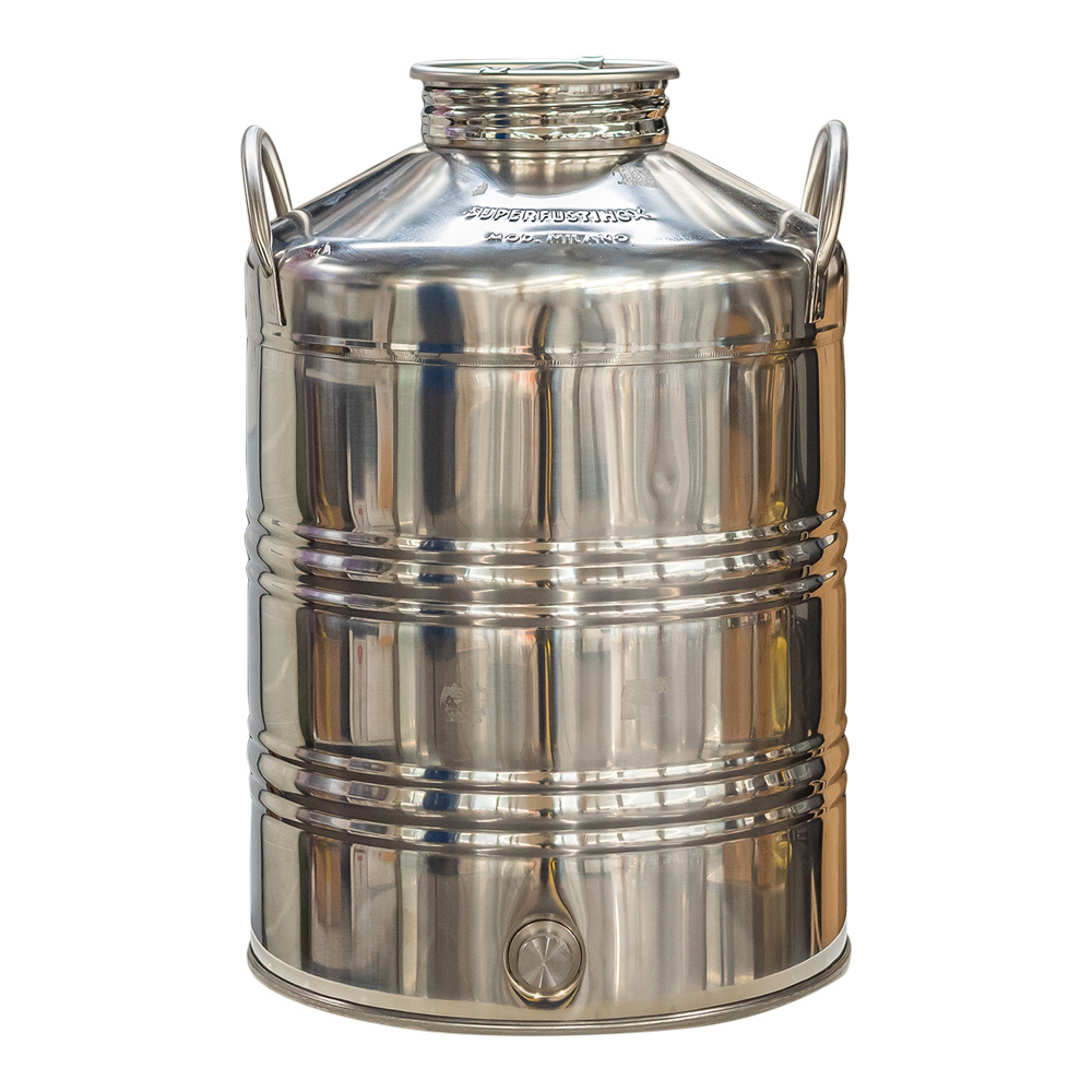 Seaux et fûts Fût alimentaire inox pour huile d