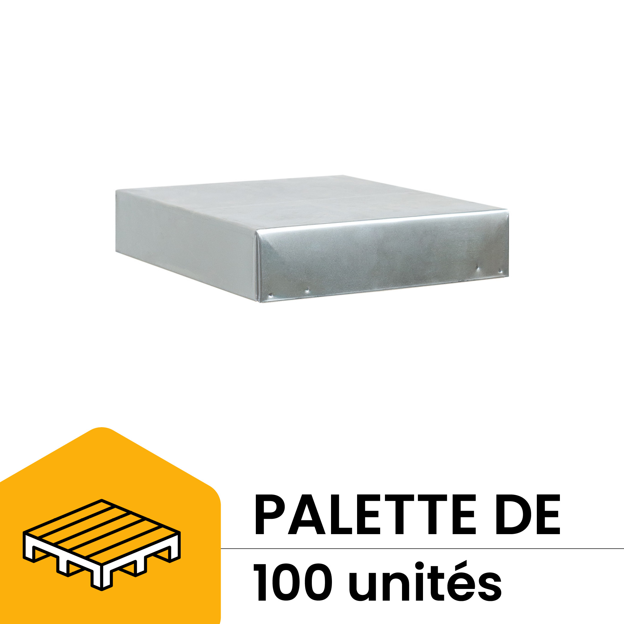 Adaptateur pour lanterneau 28x28 pour toit en tôle ondulé pour FOURGON