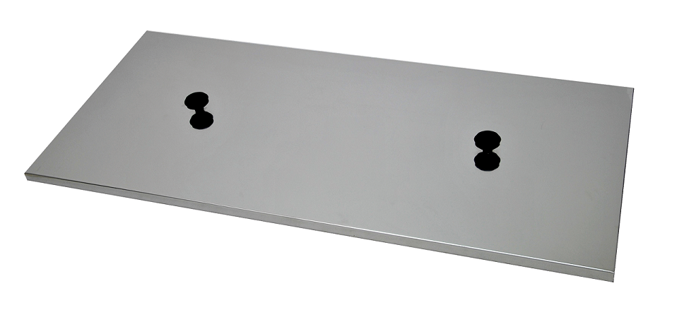 Couvercle simple en inox pour bac à désoperculer JD070