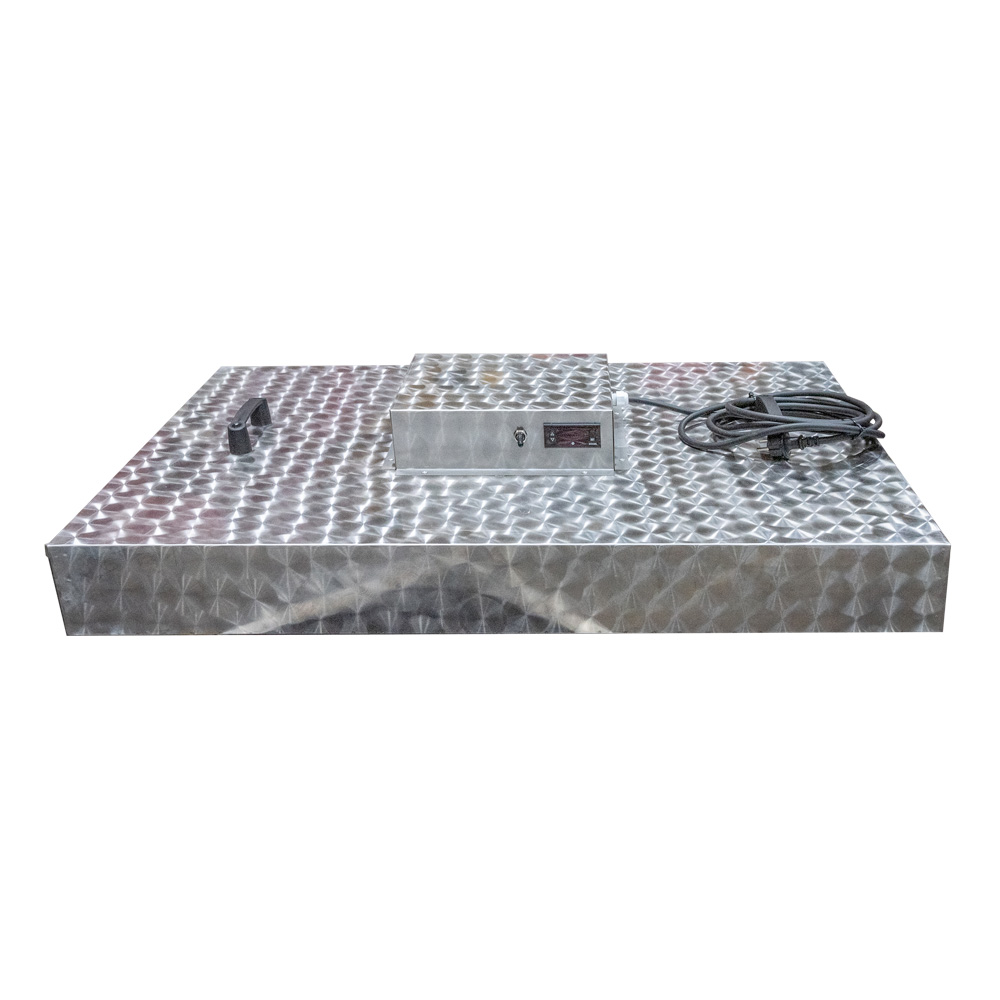 Couvercle chauffant isolé thermique pour bac fondoir 1000x810 mm