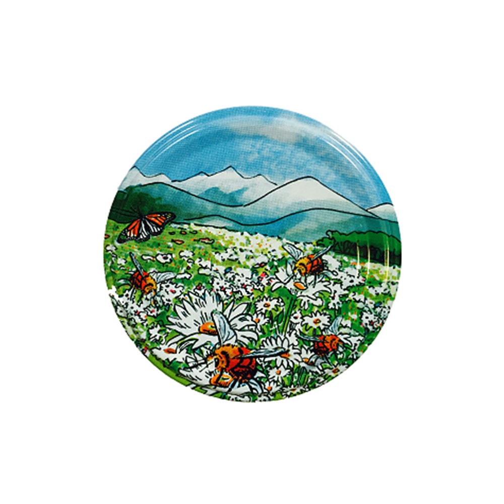 50 capsules métalliques pasteurisables - TO63 - montagne