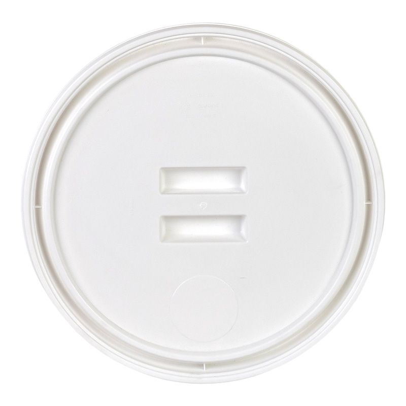 Couvercle plastique blanc pour seau plastique 80kg