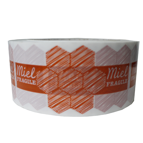 Ruban adhésif miel fragile pour colis - 50 mm x 100 m