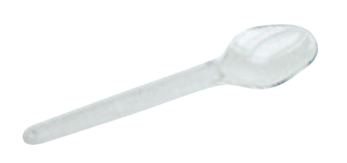 Cuillère à miel en plastique cristal - lot de 100