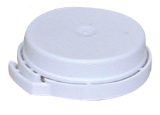 Couvercles inviolables blancs 30mm pour piluliers gelée royale (x210)