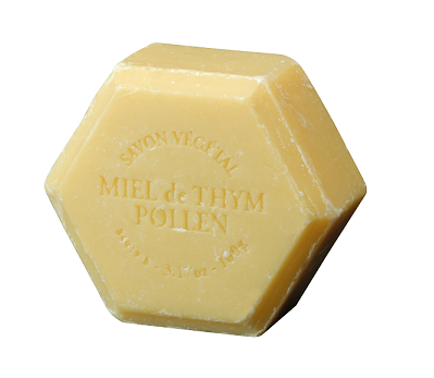 Savon au miel de Thym et pollen - parfum chèvrefeuille - 100g