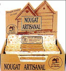 Barre de nougat artisanal au miel 80g