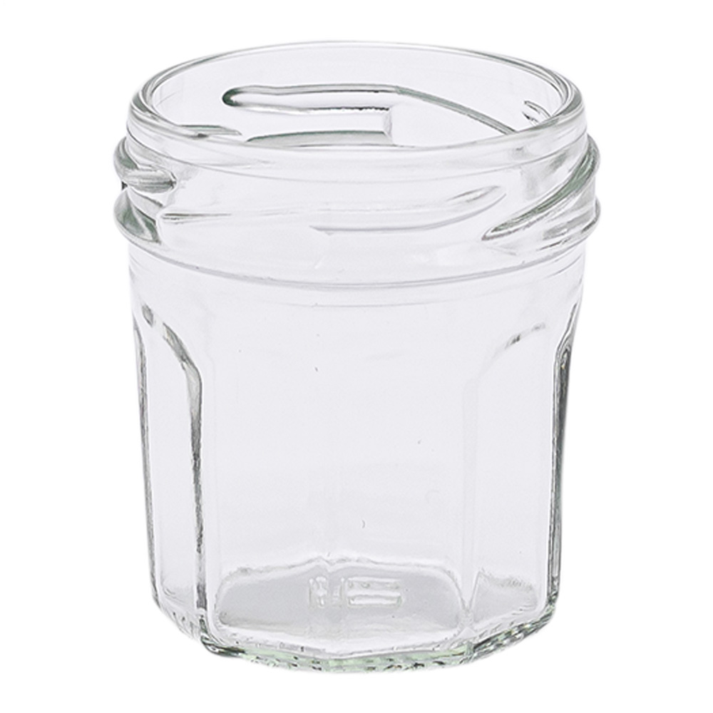 Pot en verre à facettes vintage 50g (44ml) to48 pour miel et confitures