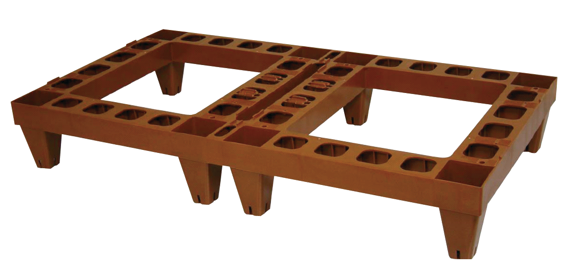 Palette plastique Nicot pour 2 piles de hausses
