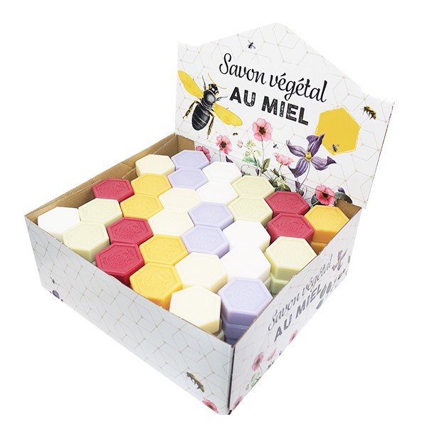 Savon au miel Thym 25 g - parfums assortis - carton de 150