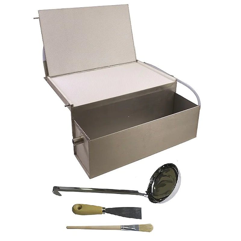 Gaufrier à cire professionnel avec refroidissement par eau - matrice silicone