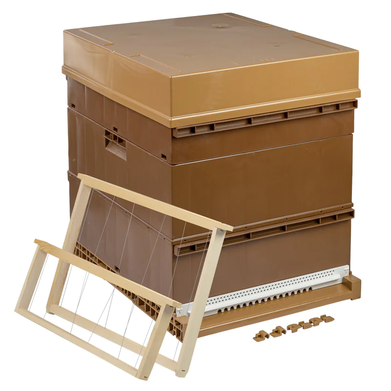Ruche Dadant 10 cadres plastique complète