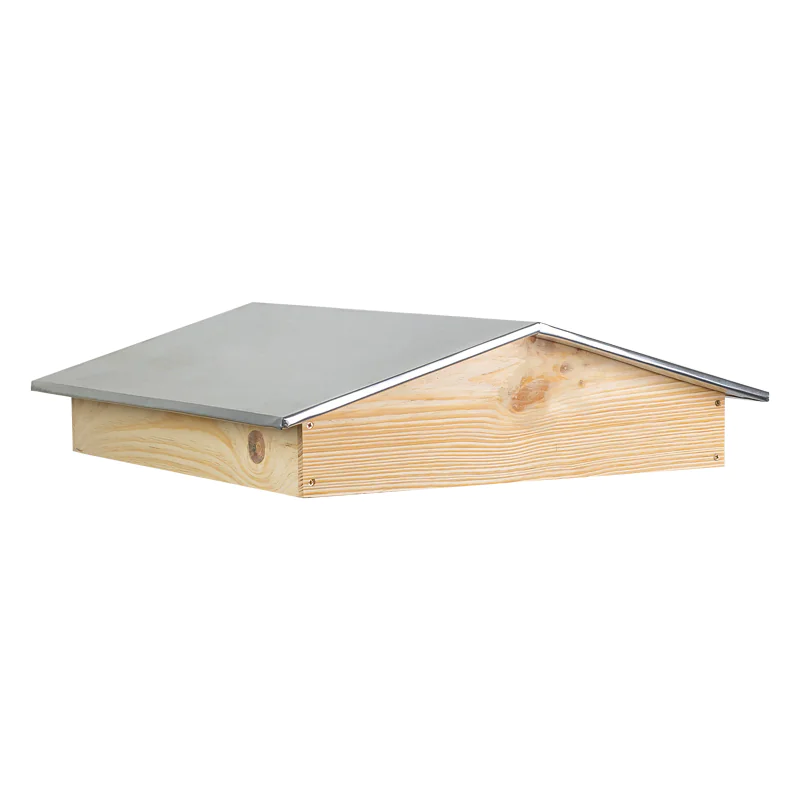 Toit chalet bois et tôle pour ruche Dadant / Langstroth 10 cadres