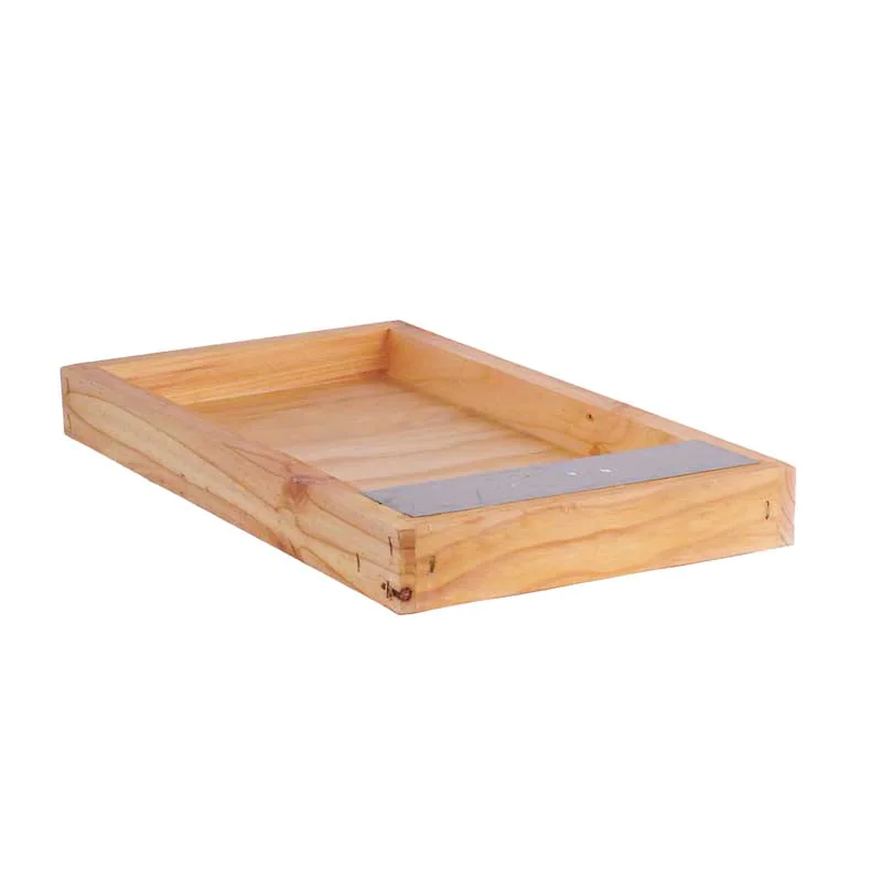 Nourrisseur en pin maritime Dadant 6 cadres -  hauteur 5 cm - Ruchéco +