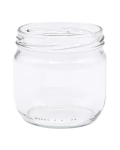 Pot en verre cylindrique 500g - volume 370ml avec fermeture to82