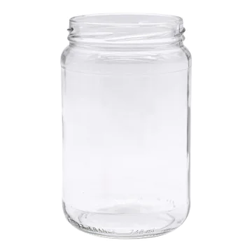 Pot en verre cylindrique 500g - 385ml - TO63