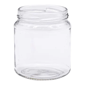 Pot en verre cylindrique 400g - volume 314ml - capsule to70