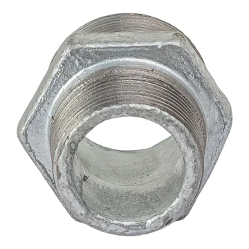 Réduction acier galvanisé mâle/mâle pour miellerie