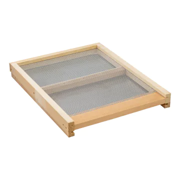Plateau de ruche 10 cadres réversible anti-varroa ventilé - fabrication française