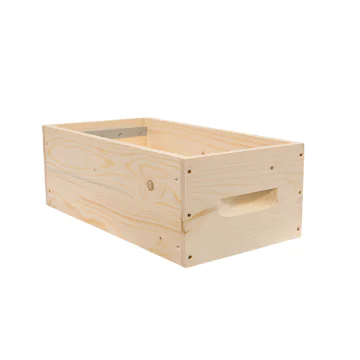 Haussette ruchéco 5 cadres en sapin avec bandes lisses 260x500 mm