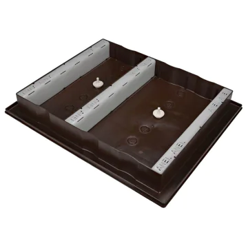 Nourrisseur couvre-cadres anel plastique 2 compartiments 7l - ruche 10 cadres