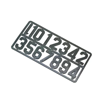 Plaque de chiffres pvc pour numérotation ruche - 15 chiffres