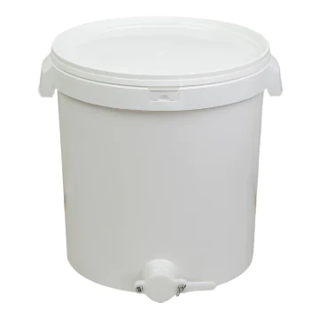Maturateur miel plastique alimentaire 40kg avec robinet et poignées