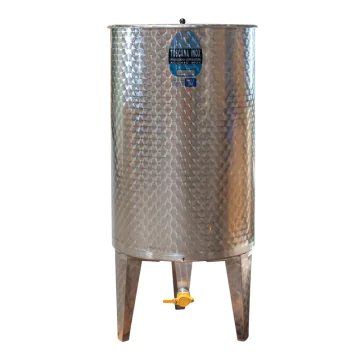 Maturateur miel inox 300l sur pieds - évacuation totale 410kg