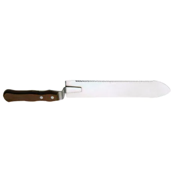 Couteau à désoperculer Jero inox 280mm - lame dentelée/lisse