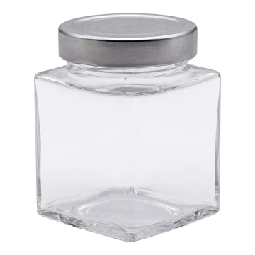 Pack de 6 - Pots en verre carré 400 g (314 ml) TO66