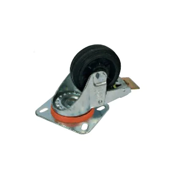Roulette pivotante avec frein pour chariot de miellerie Ø 85 mm