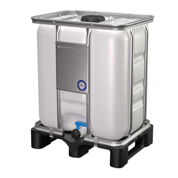 Cuve alimentaire 300l sur palette plastique - Made In France