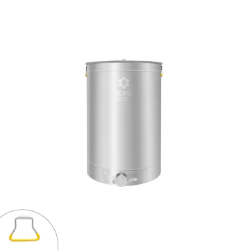 Maturateur miel inox icko 50 kg à évacuation totale avec robinet clapet