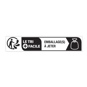 Étiquettes tri sélectif emballage jetable 10x49 mm (rouleau 1000)