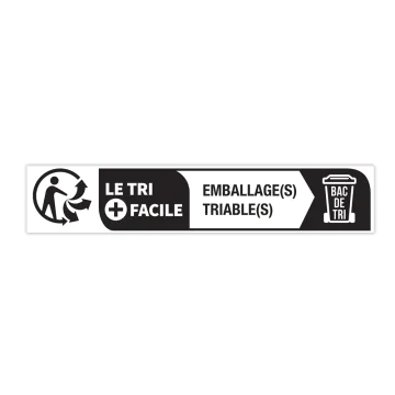 Étiquettes "emballage triable" 10x49mm (x1000)