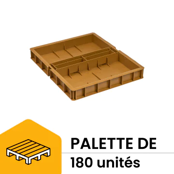 Palette 180 nourrisseurs couvre-cadres plastique langstroth nicot