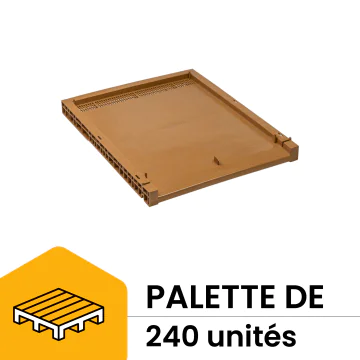 Palette 240 plateaux ruche dadant 10 cadres plastique nicot aération arrière