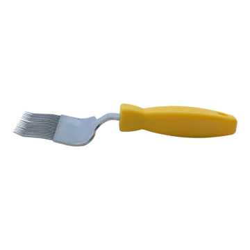 Herse à désoperculer inox 70mm avec manche plastique - 19 aiguilles courbées