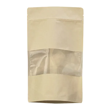 Sachets Doypack kraft avec fenêtre - 100g - (x10)