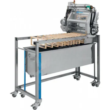 Machine à désoperculer giordan couteaux chauffants avec support et bac 120cm